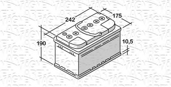 MAGNETI MARELLI 068064064010 Starter Battery